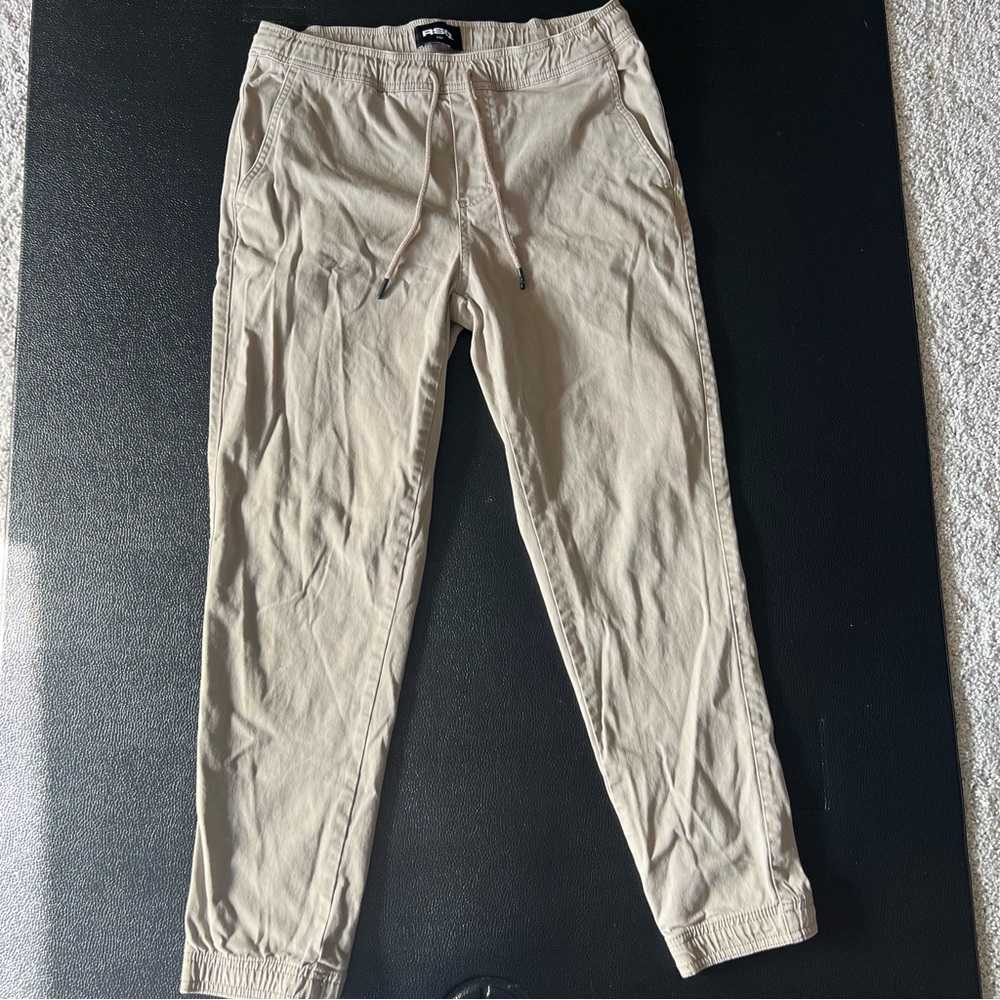 RSQ Men's Beige Joggers